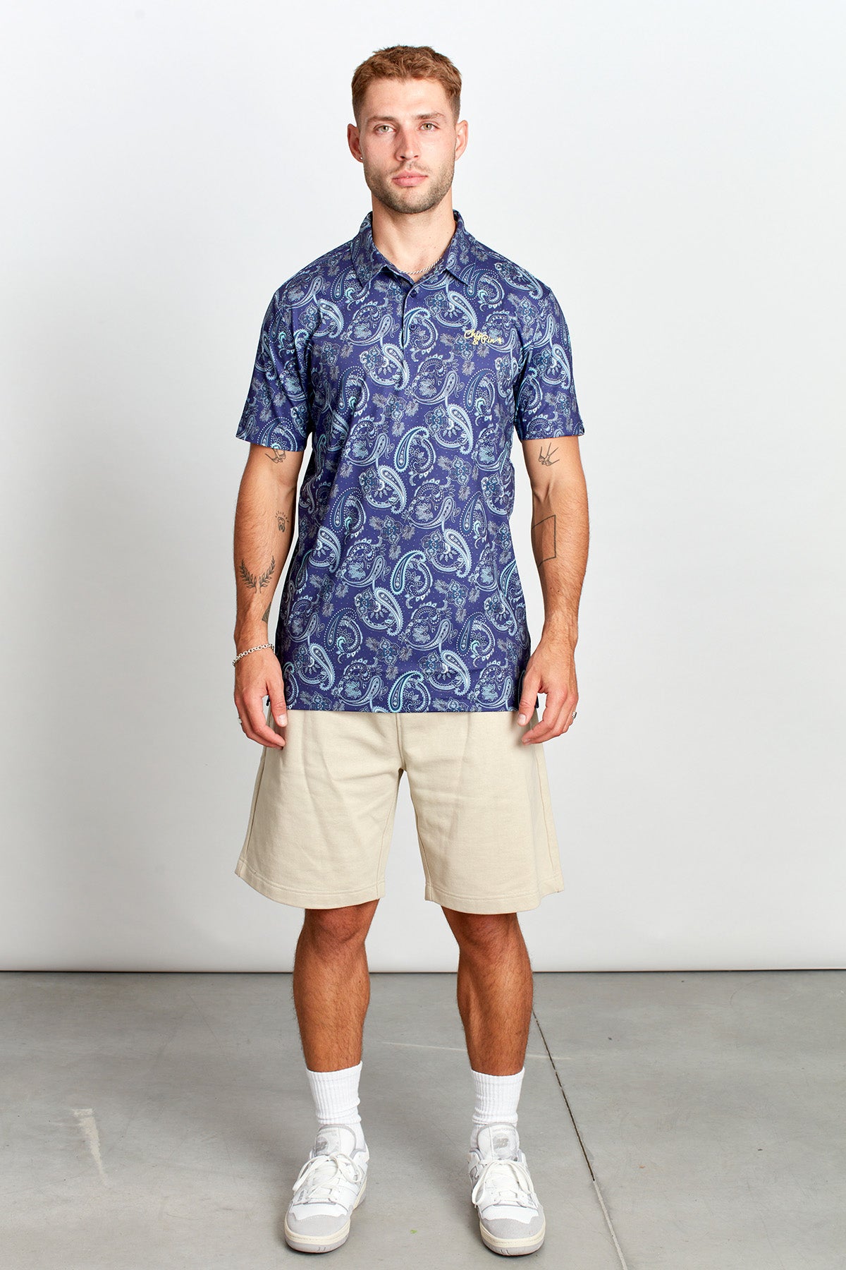 Chip & Pin Paisley Park Polo - Navy