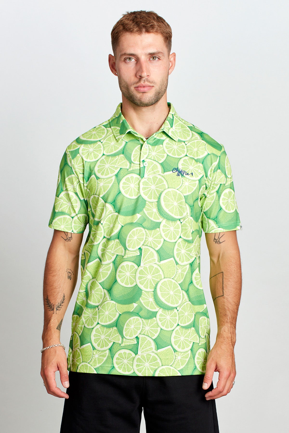 Chip & Pin Nineteenth Polo - Lime