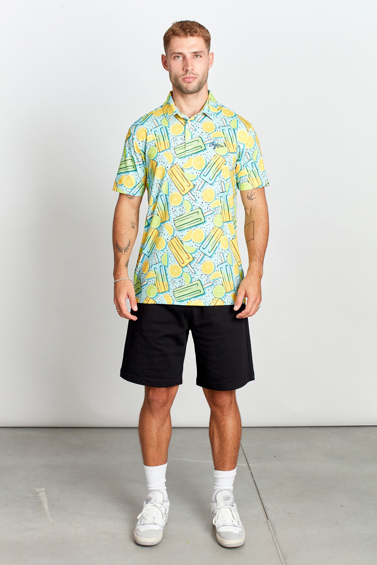 Chip & Pin Lollipop Polo - Lime