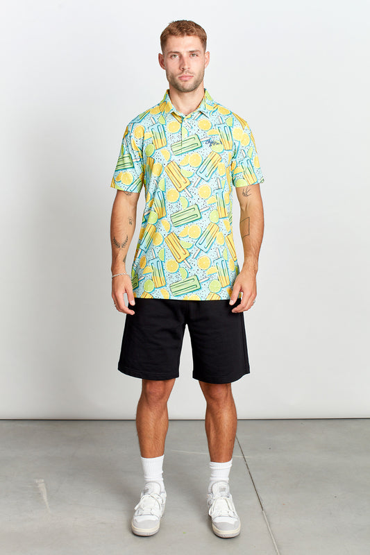 Chip & Pin Lollipop Polo - Lime